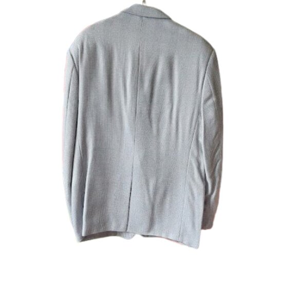 VINTAGE Gray Wool Blend Suit Jacket Blazer Men Fits Large XL - Picture 5 of 10